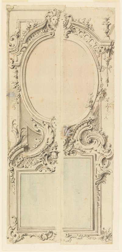 Conception pour un panneau avec deux miroirs - Unbekannt Unbekannt